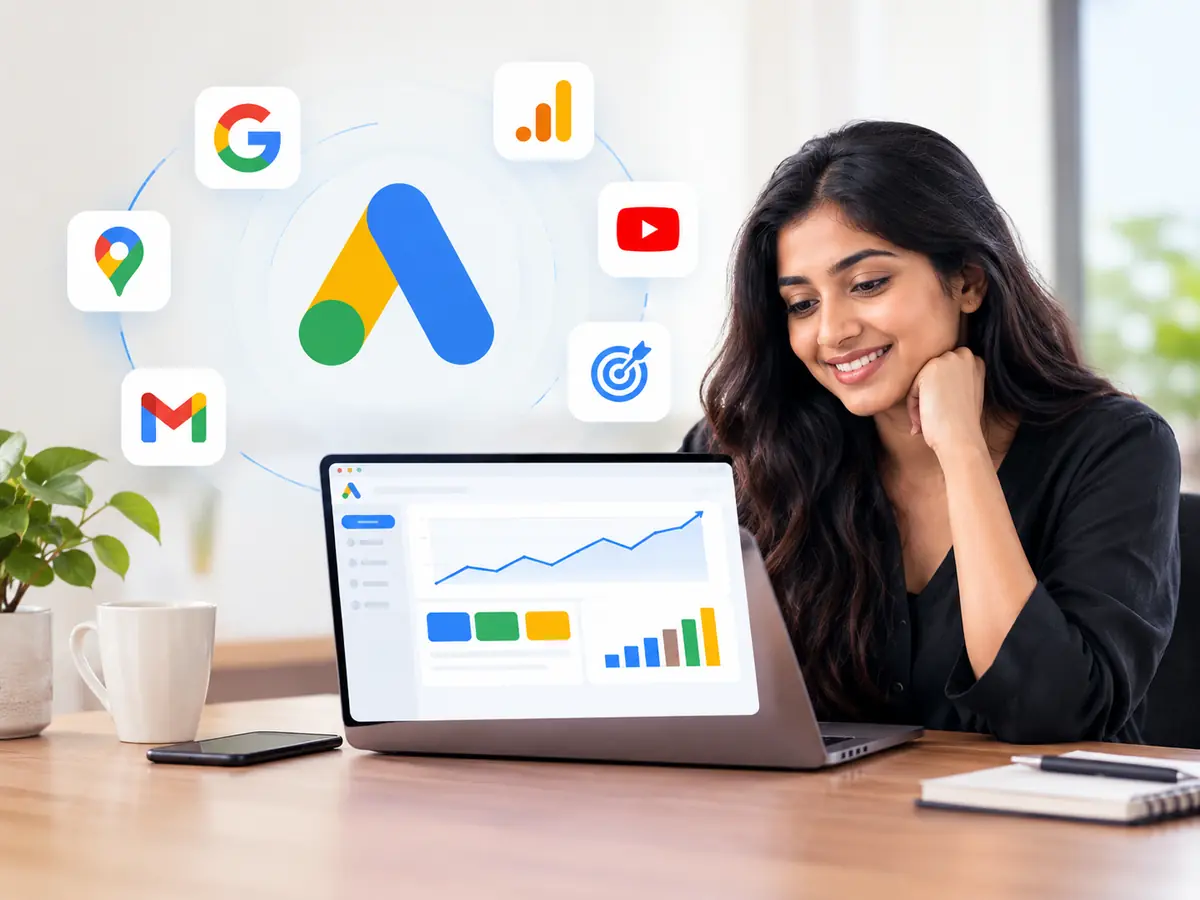 Our team working on Google Ads