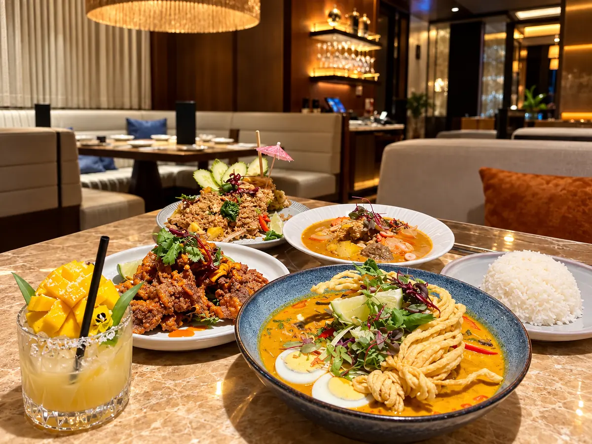 Restaurants, cafes and food